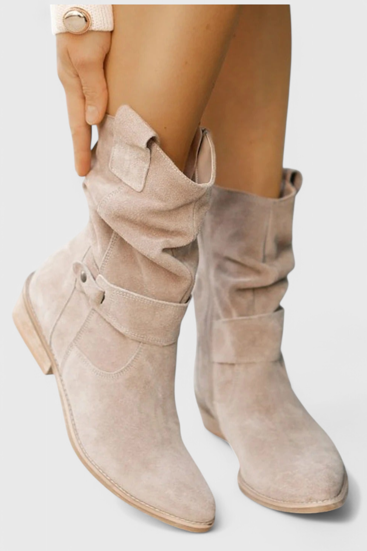 Talia | Aira Classic Suede Ankle Booties