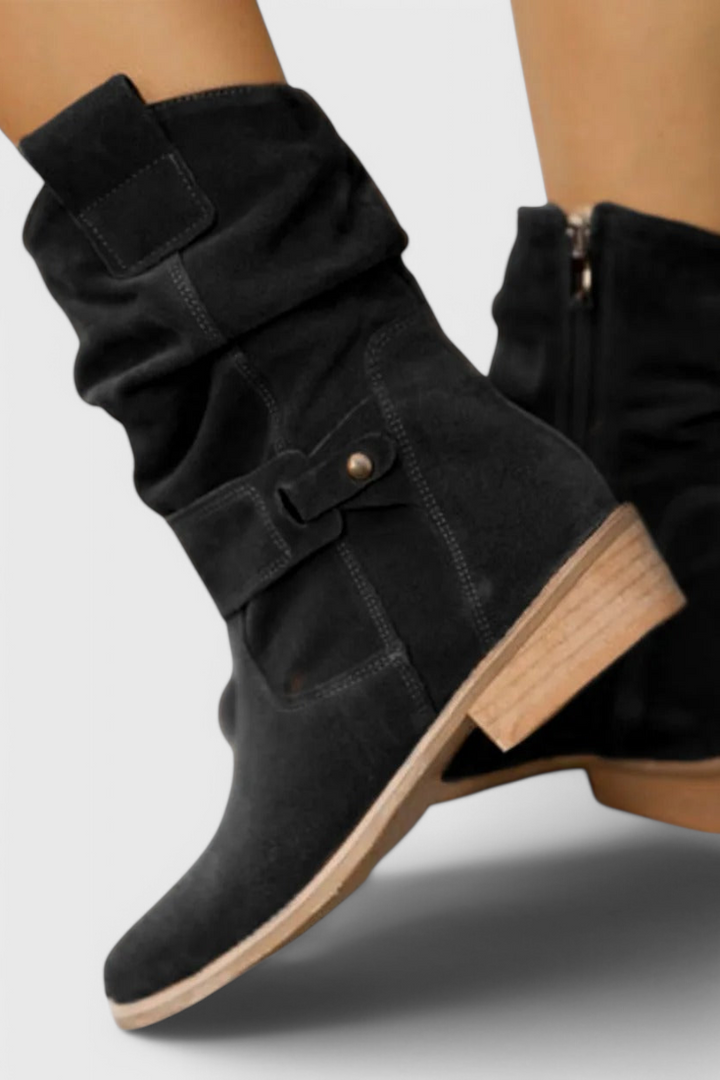 Talia | Aira Classic Suede Ankle Booties