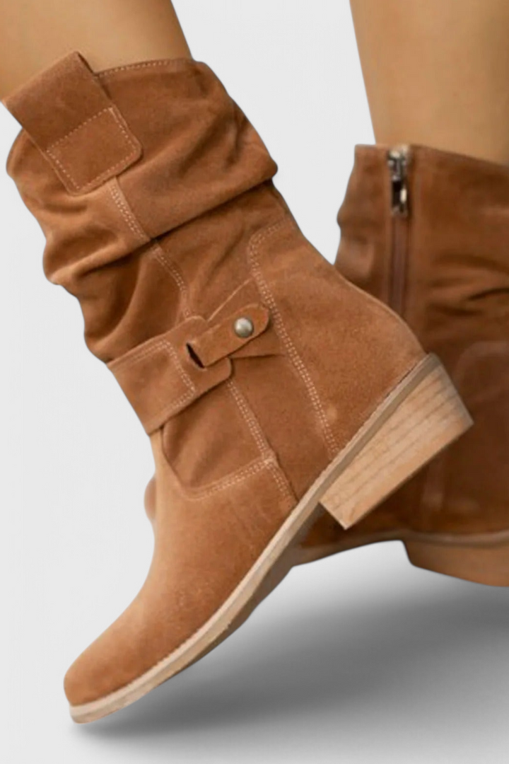 Talia | Aira Classic Suede Ankle Booties