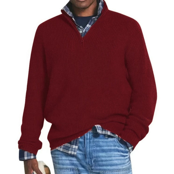 Talia | Knitted Zip Sweater for Men