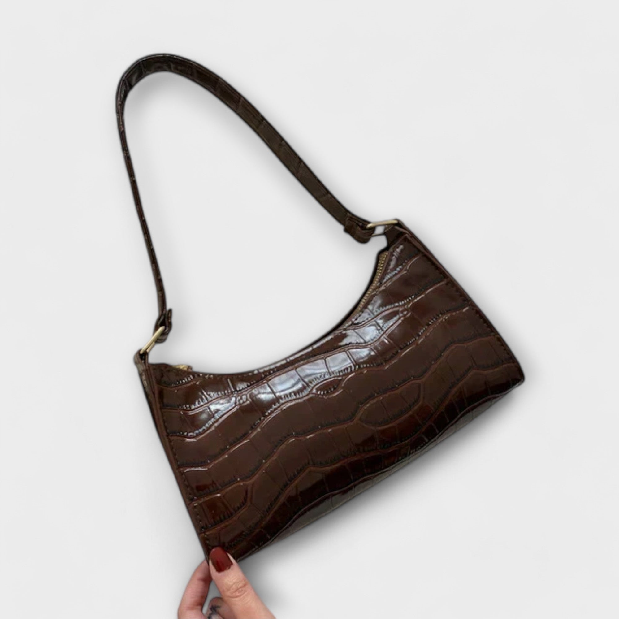 Talia | Shiny Leather Bag