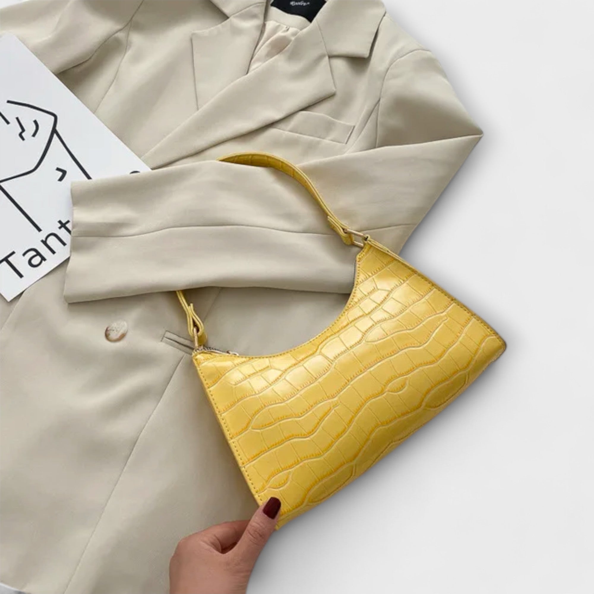 Talia | Shiny Leather Bag
