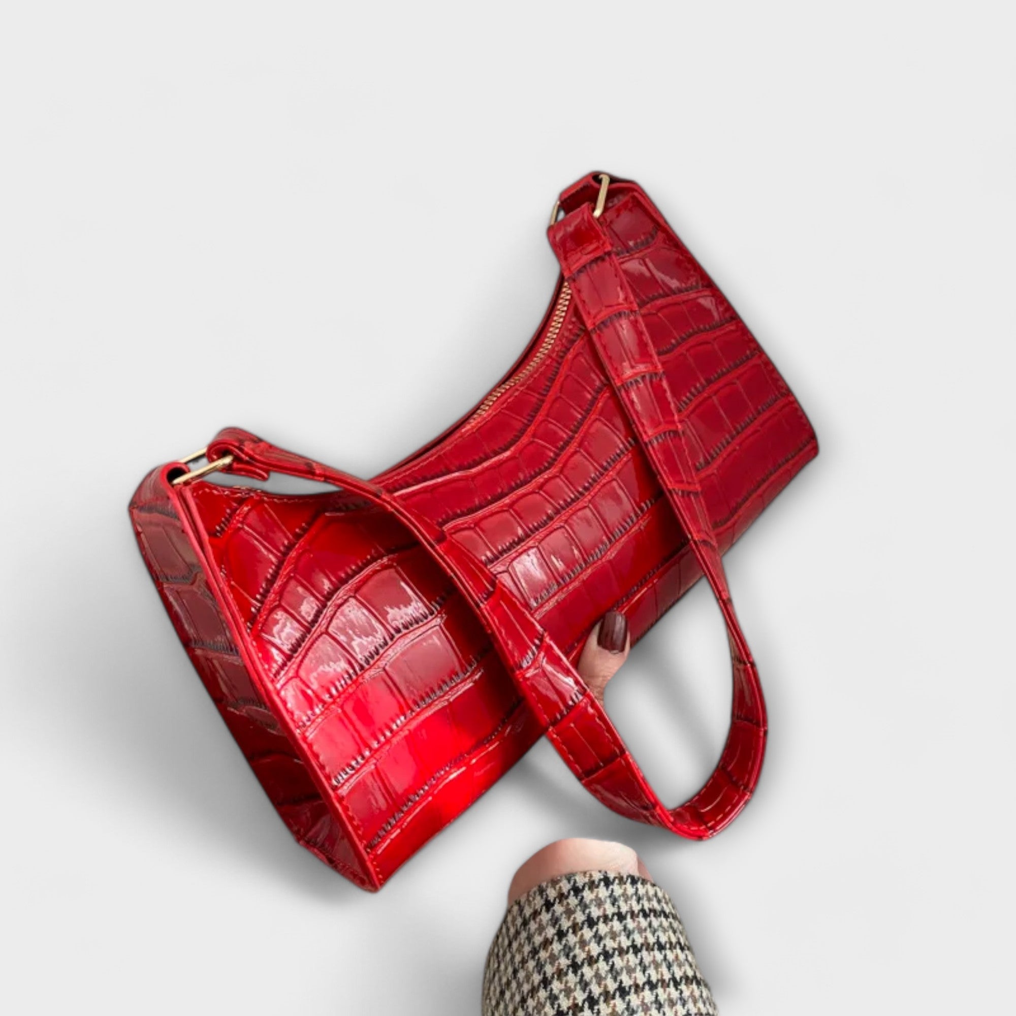 Talia | Shiny Leather Bag