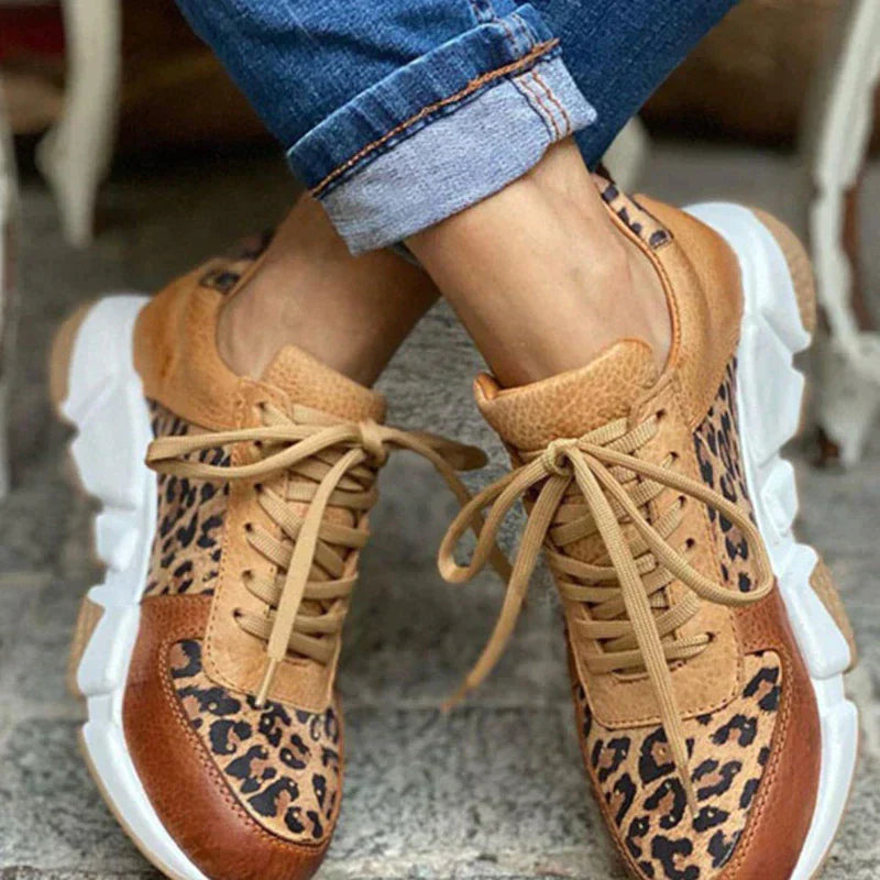 Talia | Comfortable Leopard Sneakers