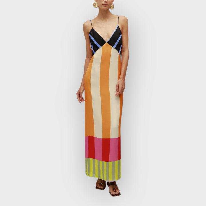Talia | Kaelin Bengal Multi Paloma Maxi Dress