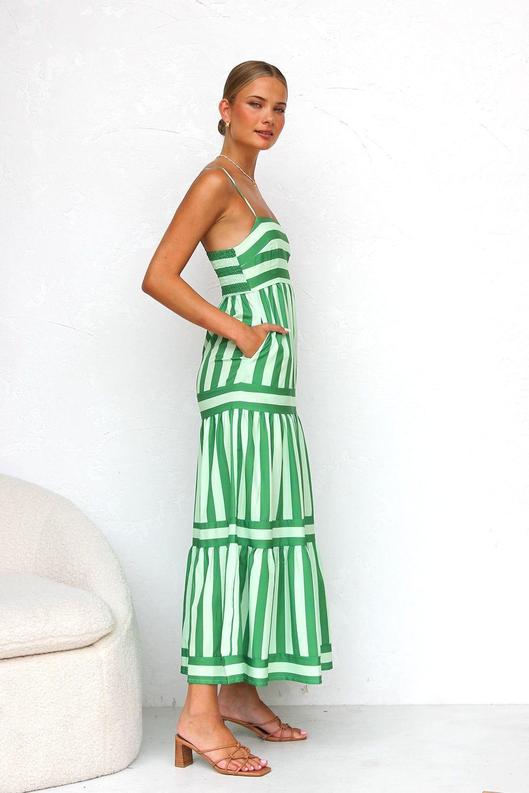 Talia | The Timeless Striped Midi Dress