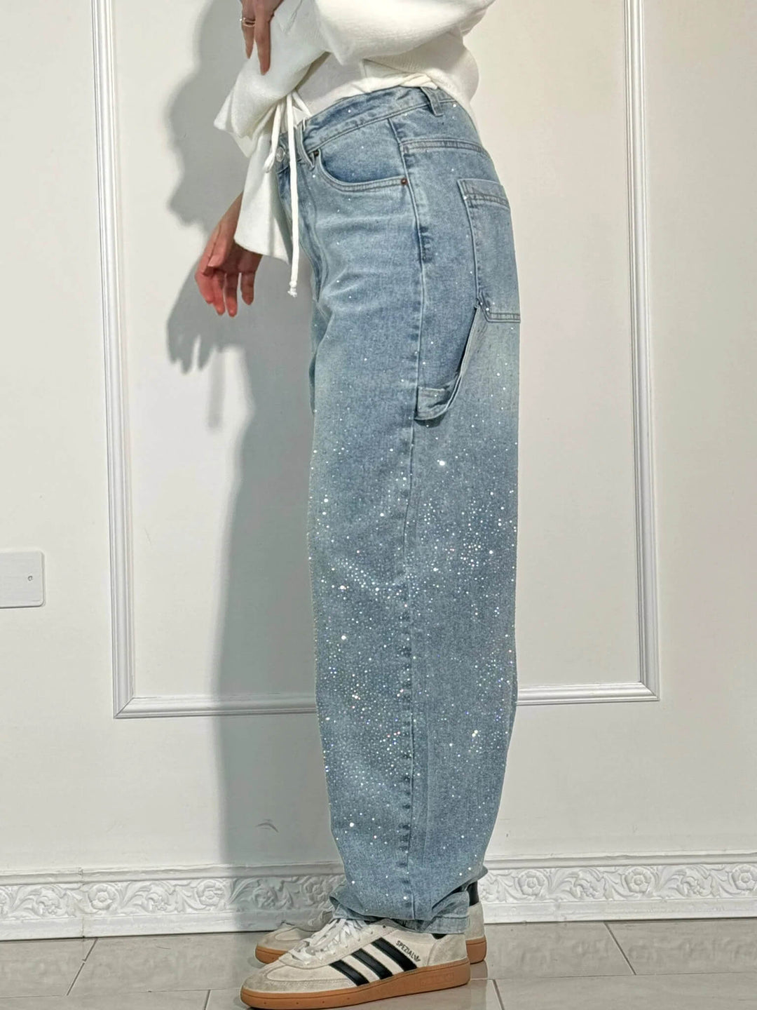 Talia | High-Waist Glitter Jeans
