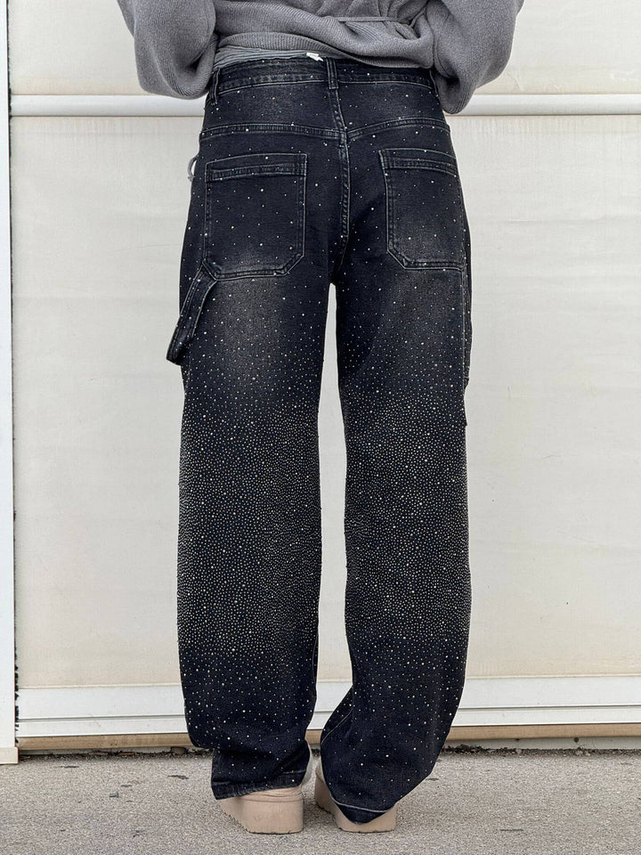 Talia | High-Waist Glitter Jeans