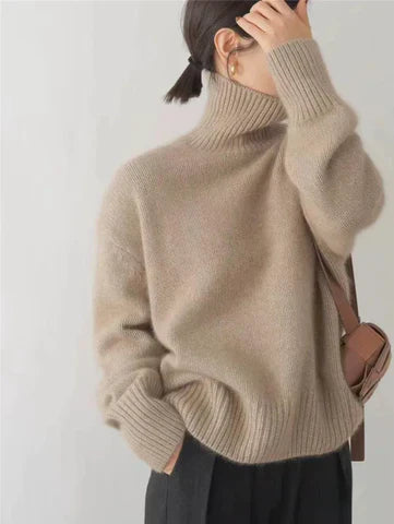 Talia | Luxe Cashmere Turtleneck Sweater