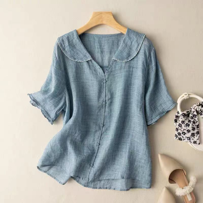 Talia | Airy Linen Blouse