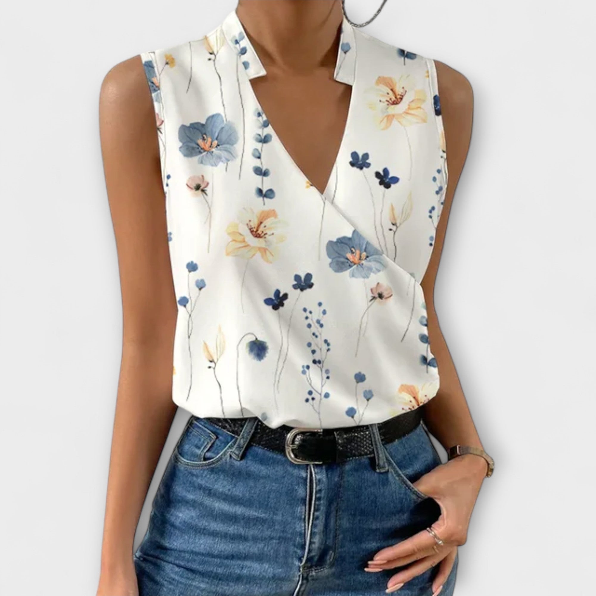 Talia | Sophisticated V-neck Top