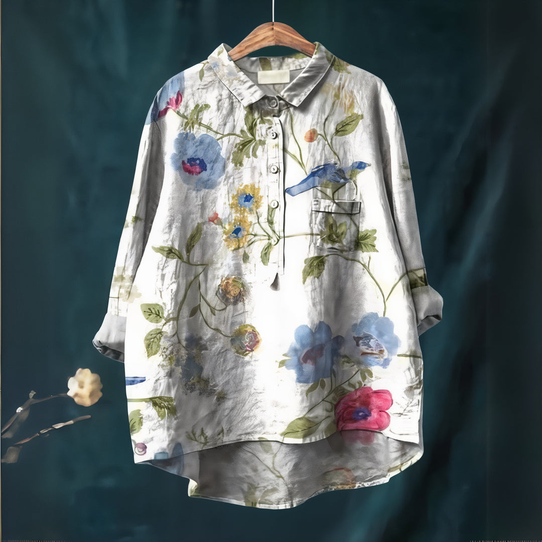 Talia | Blouse with Romantic Floral Print
