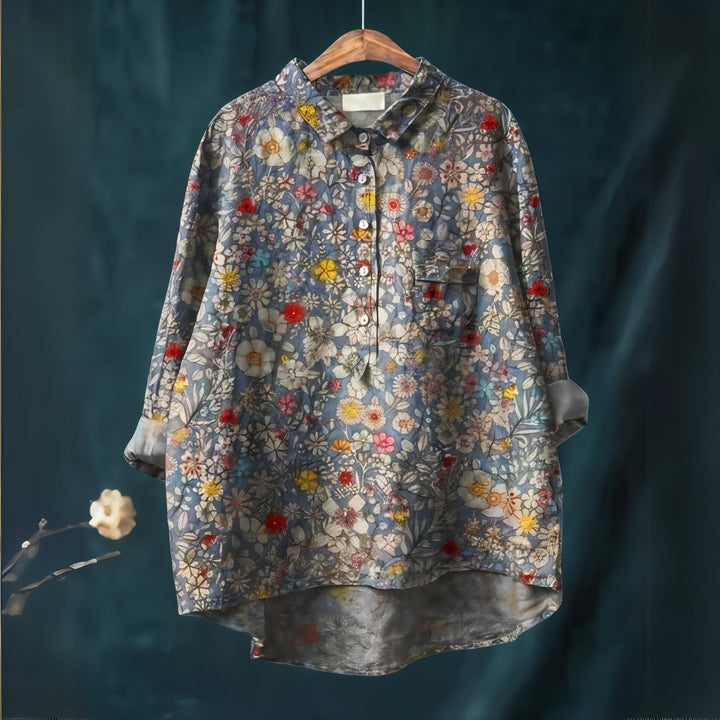 Talia | Blouse with Romantic Floral Print