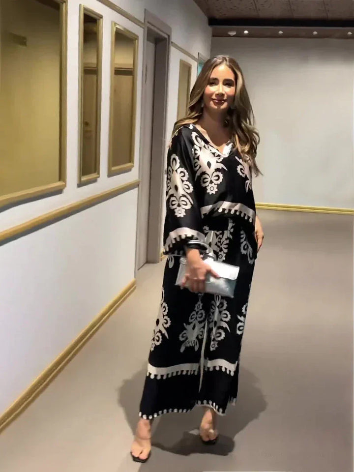 Talia | Irregular Print Trousers Set