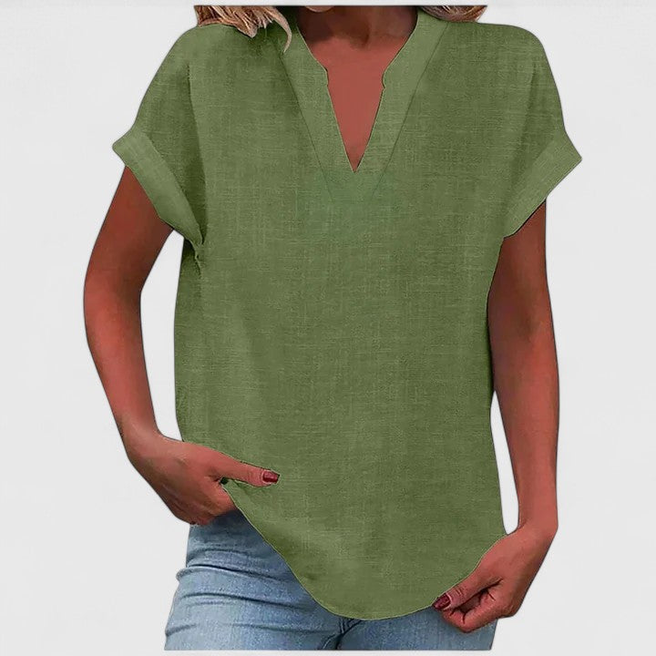Talia | Comfortable V-Neck Blouse