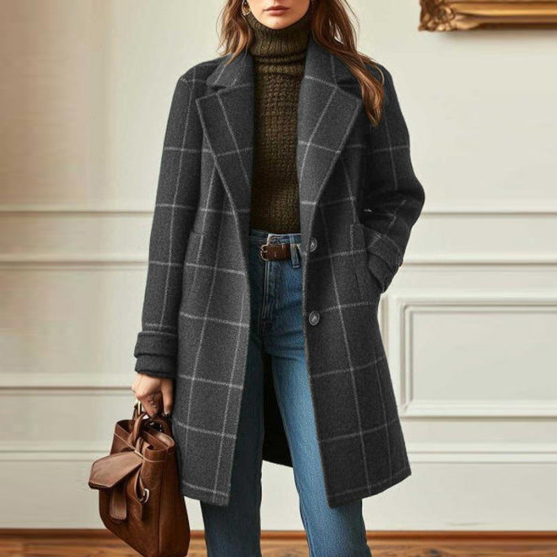 Talia | Classic Check Coat