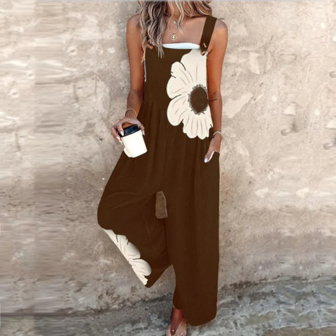 Talia | Sleeveless Jumpsuit with Tapered Legs & Tie Waist