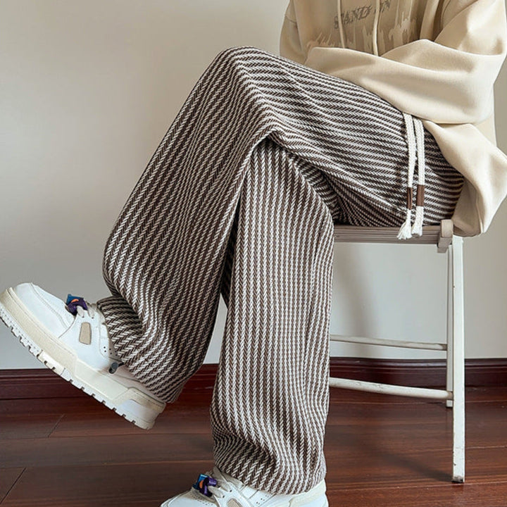 Talia | Modern Herringbone Relaxed Sweatpants