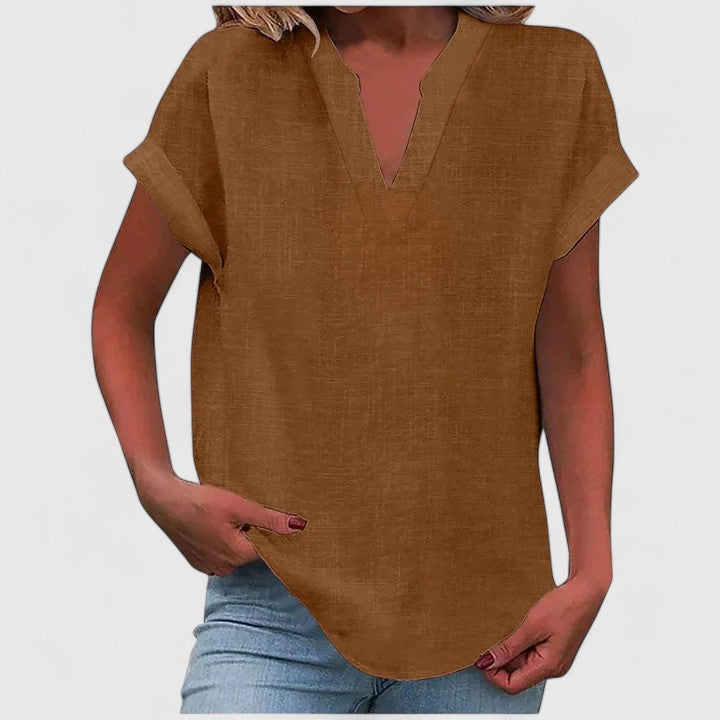 Talia | Comfortable V-Neck Blouse
