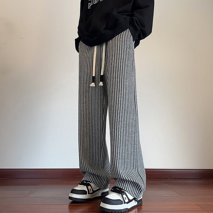 Talia | Modern Herringbone Relaxed Sweatpants