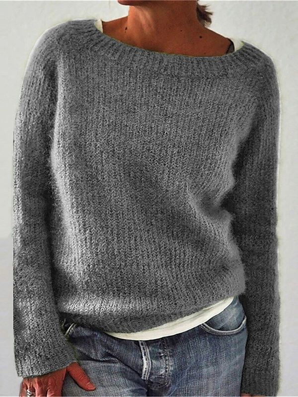 Talia | Round Neck Knitted Sweater
