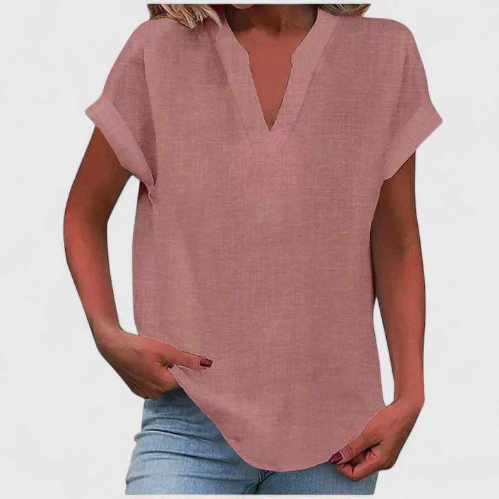Talia | Comfortable V-Neck Blouse