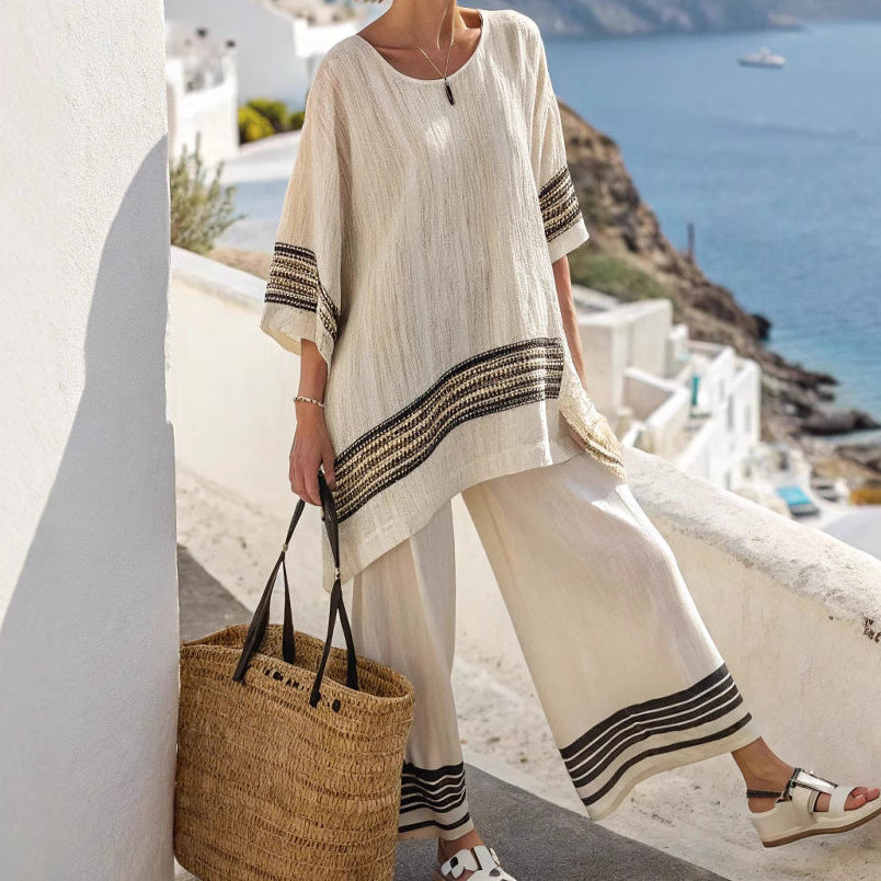 Talia | Timeless Stripe Set