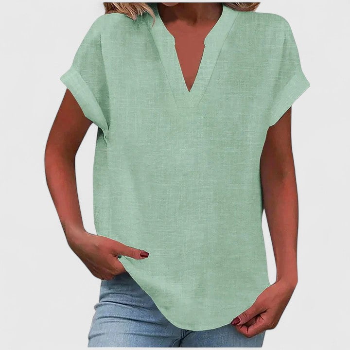 Talia | Comfortable V-Neck Blouse