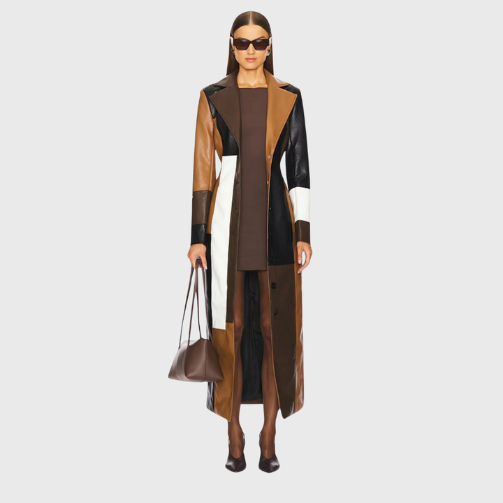 Talia | Long Patchwork Coat