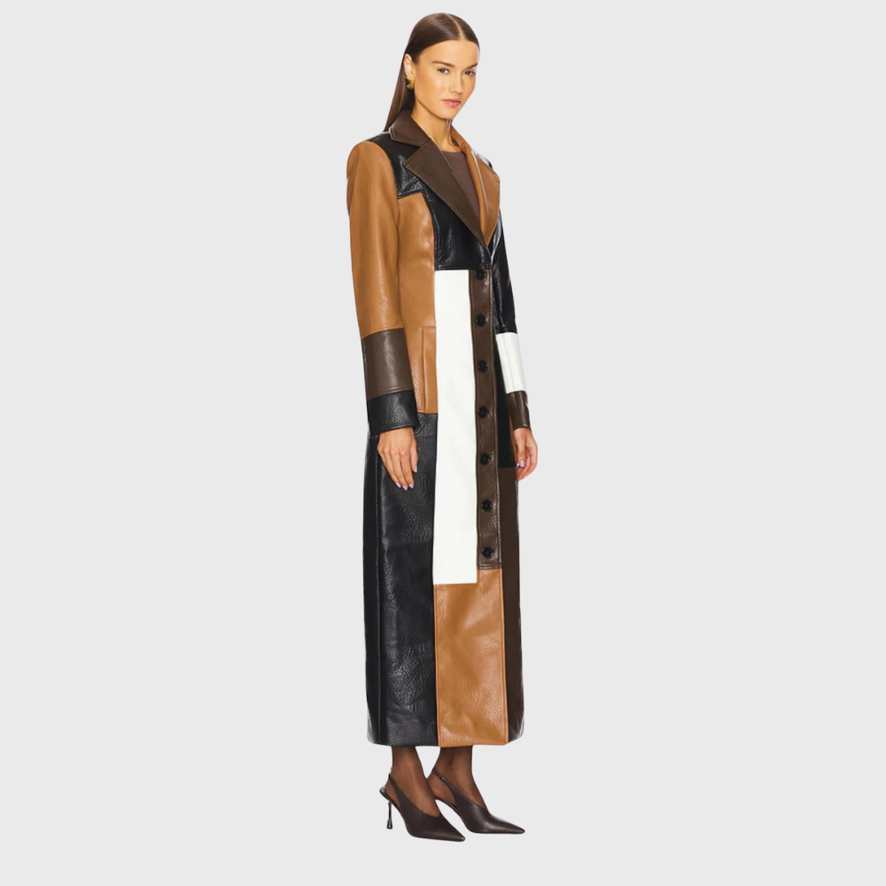 Talia | Long Patchwork Coat