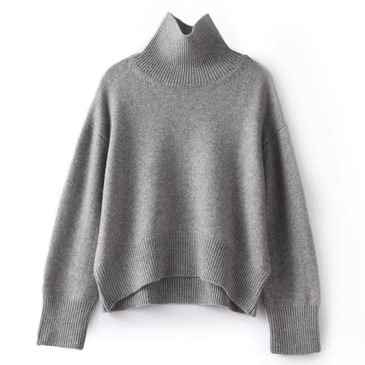 Talia | Pure Cashmere Turtleneck Sweater