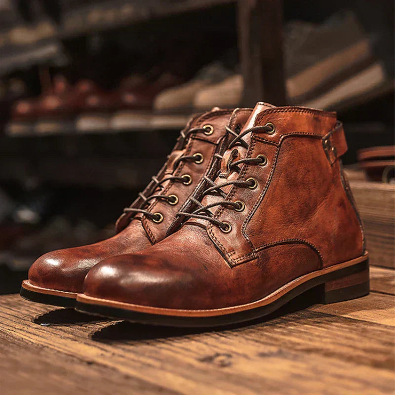 Talia | Retro Round Nose Men's Boots