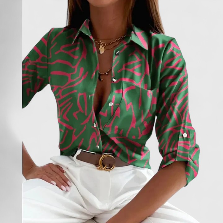Talia | Elegant Long Sleeve Blouse