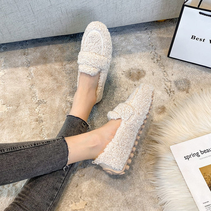 Talia | Plush Flat Shoes