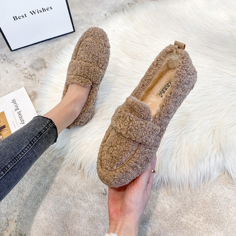 Talia | Plush Flat Shoes