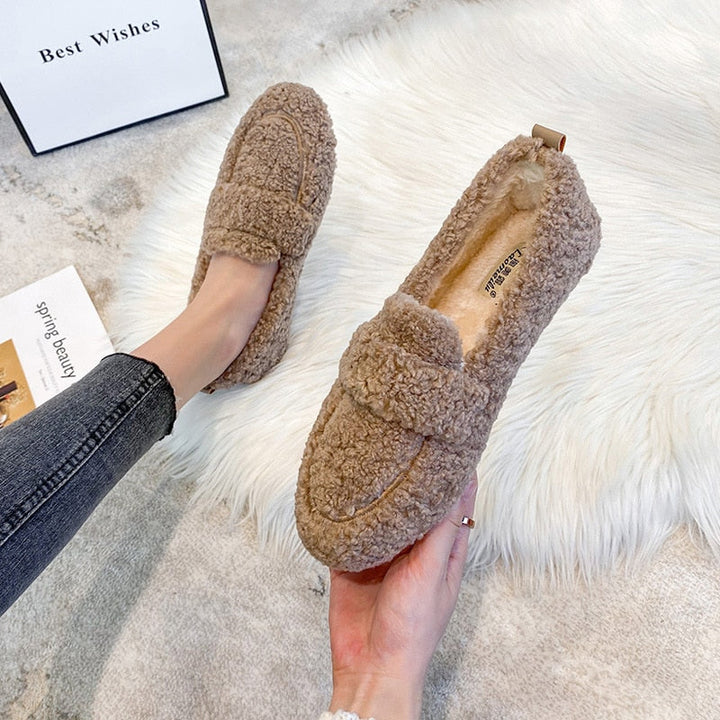 Talia | Plush Flat Shoes