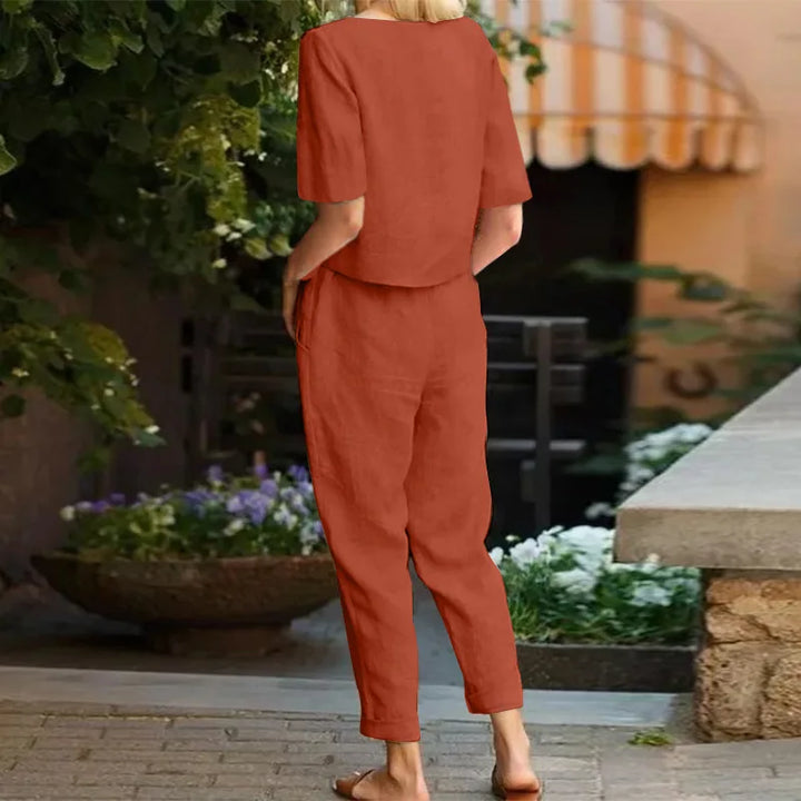 Talia | Two-Piece Linen Set