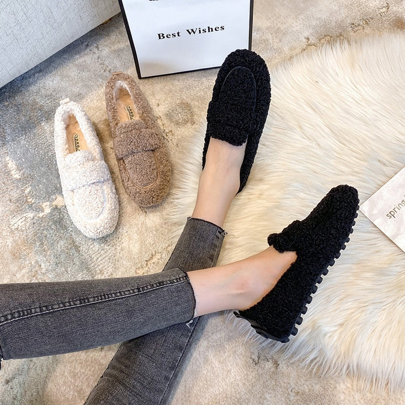 Talia | Plush Flat Shoes