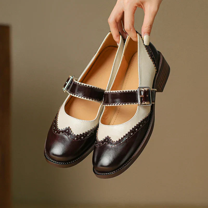 Talia | Leather Mary Janes
