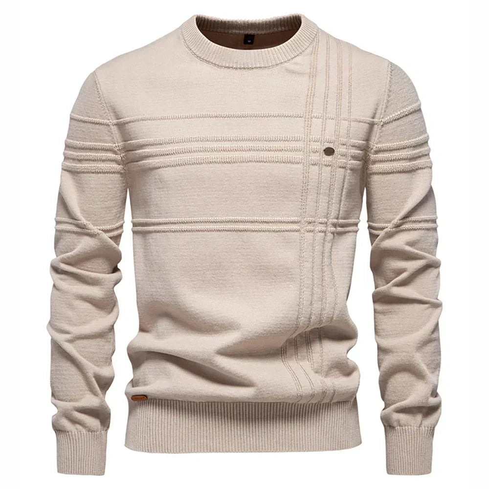 Talia | Trendy men’s sweater with check pattern