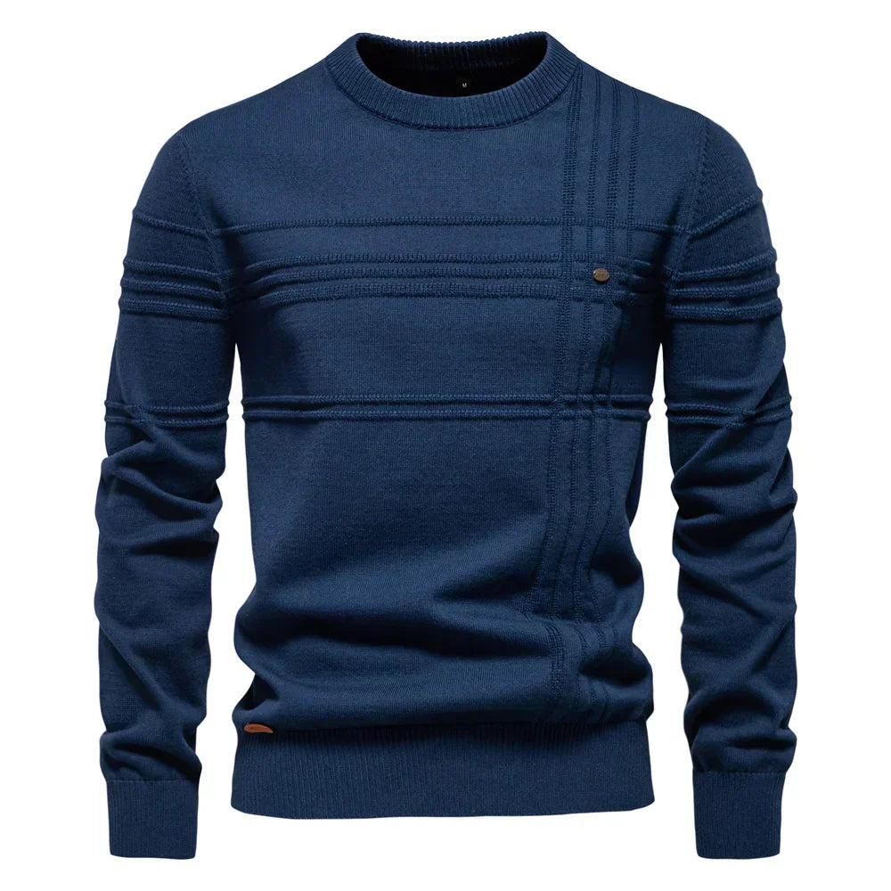 Talia | Trendy men’s sweater with check pattern