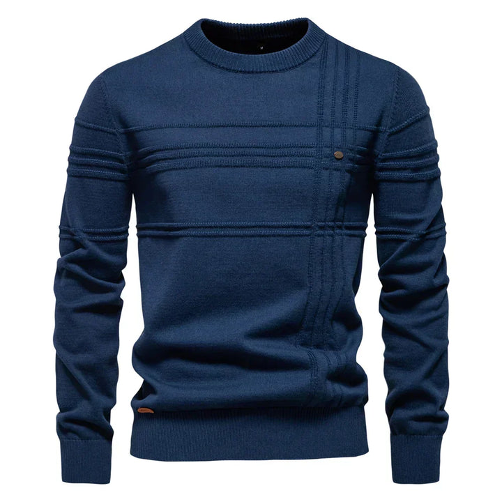 Talia | Trendy men’s sweater with check pattern