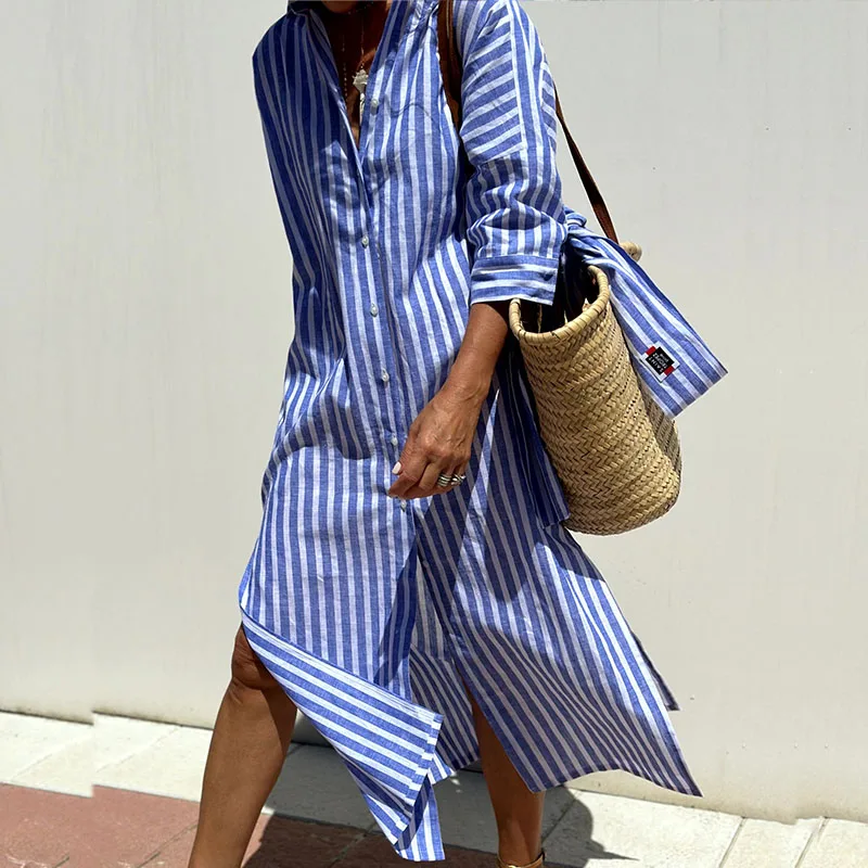 Talia | Urban Shirt Dress in Navyah