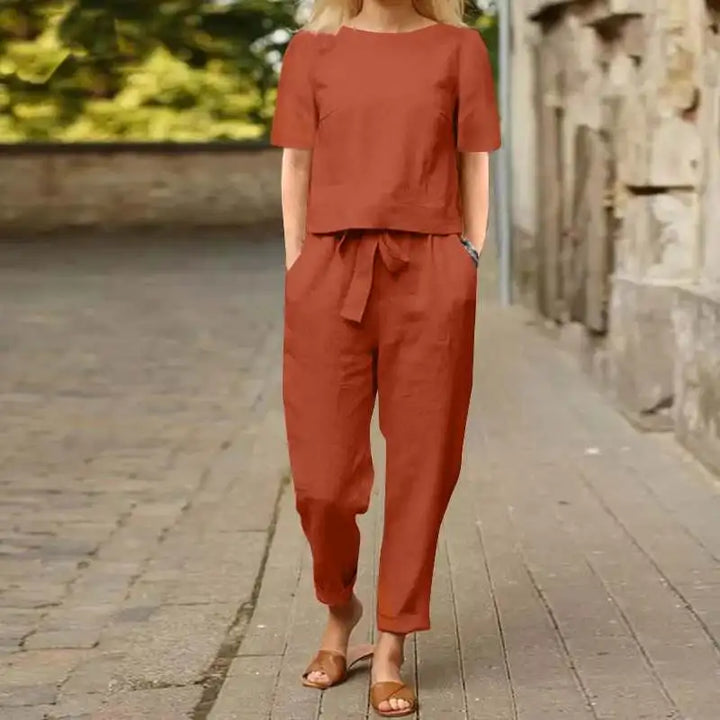 Talia | Two-Piece Linen Set