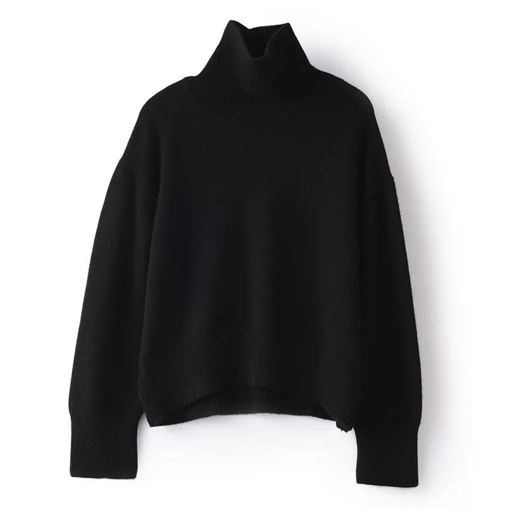 Talia | Pure Cashmere Turtleneck Sweater