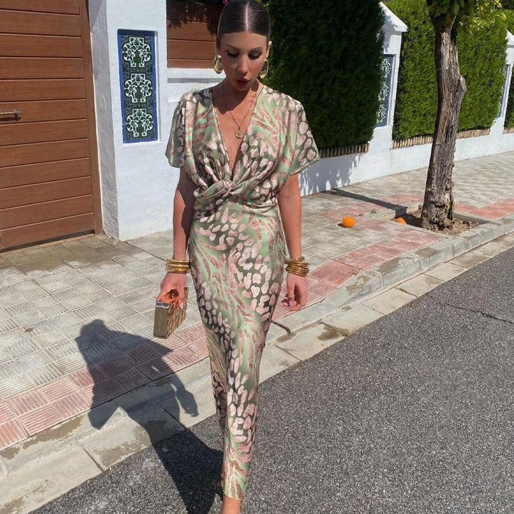 Talia | Moonsatin Silk-Feel Dress