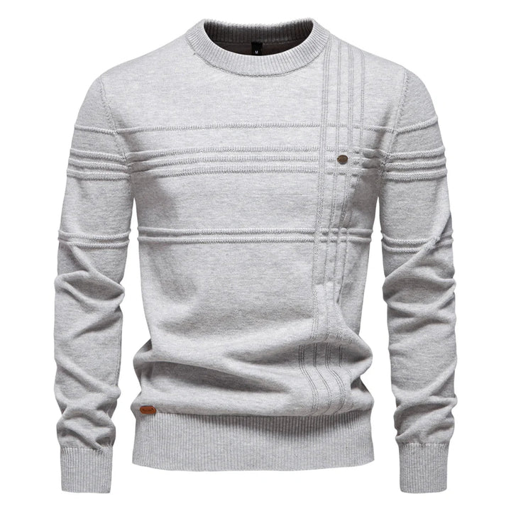 Talia | Trendy men’s sweater with check pattern