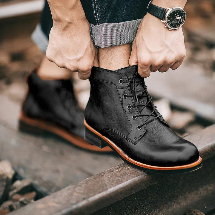 Talia | Retro Round Nose Men's Boots