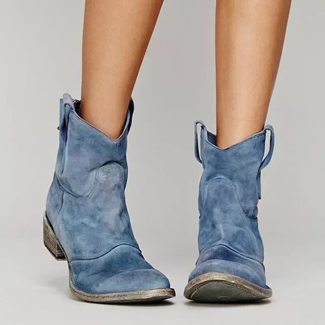 Talia | Vintage Cowboy Ankle Boots