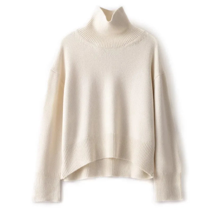 Talia | Pure Cashmere Turtleneck Sweater